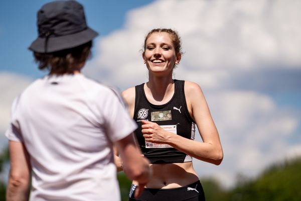 Imke Onnen (Hannover 96) im Hochsprung am 03.07.2022 waehrend den NLV+BLV Leichtathletik-Landesmeisterschaften im Jahnstadion in Goettingen (Tag 1)